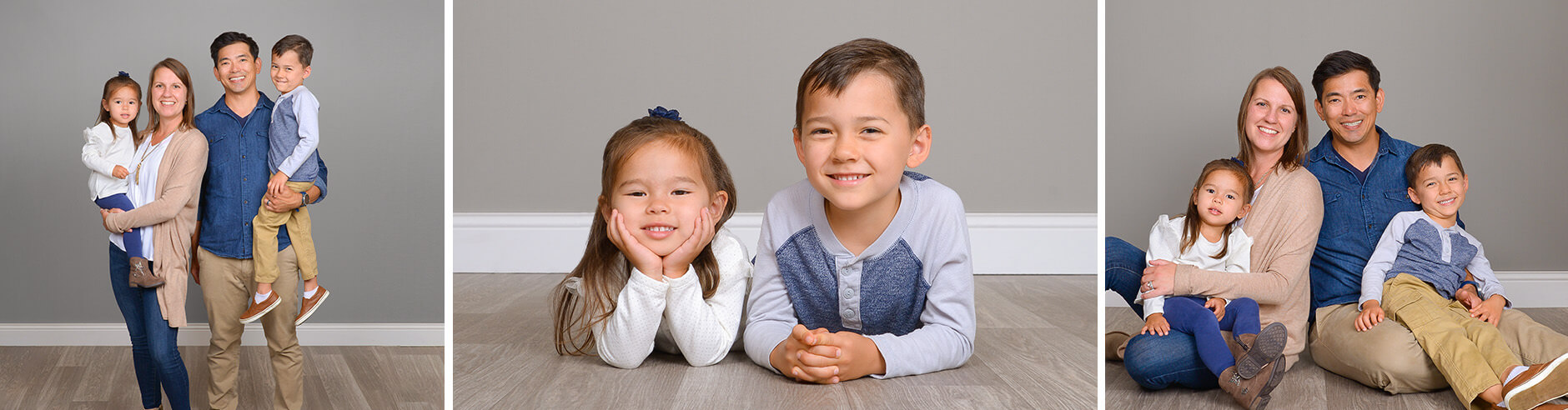 Family photography session captured at JCPenney Portrait Studios.