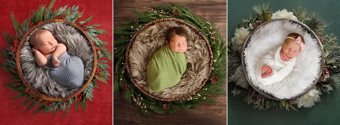 New holiday photo enhancements for newborn photography