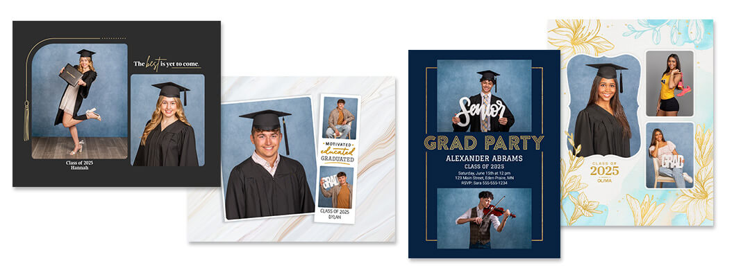Graduation cards and enhancements designed by JCPenney Portraits by Lifetouch.