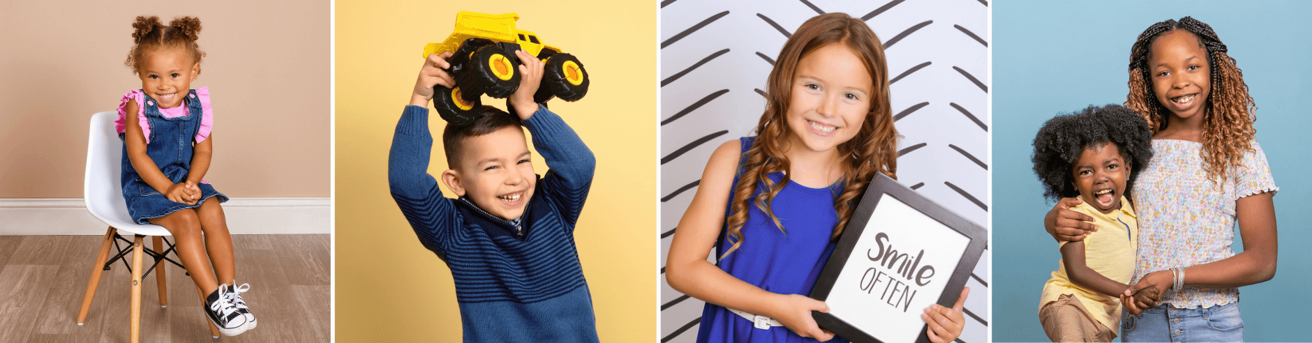 Children photographed at JCPenney Portraits.