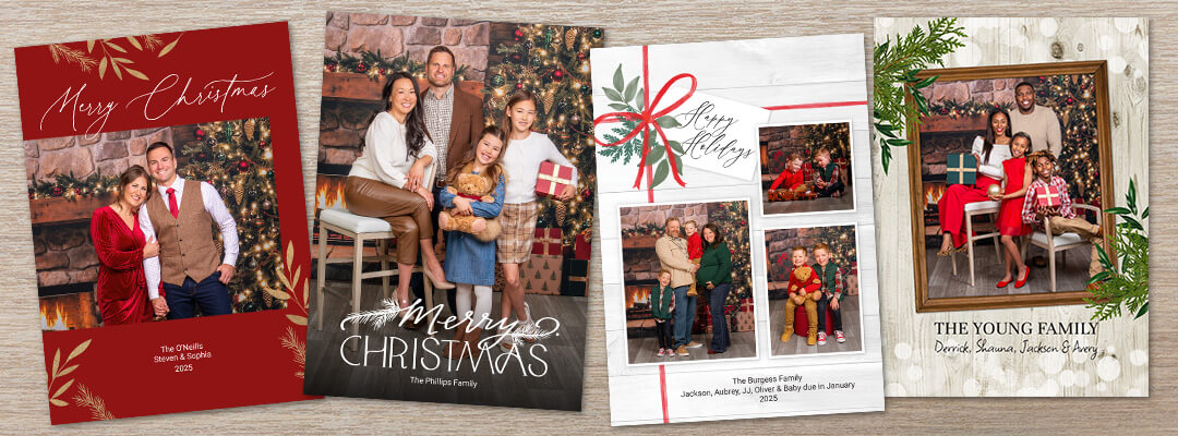 Holiday cards to design at your session