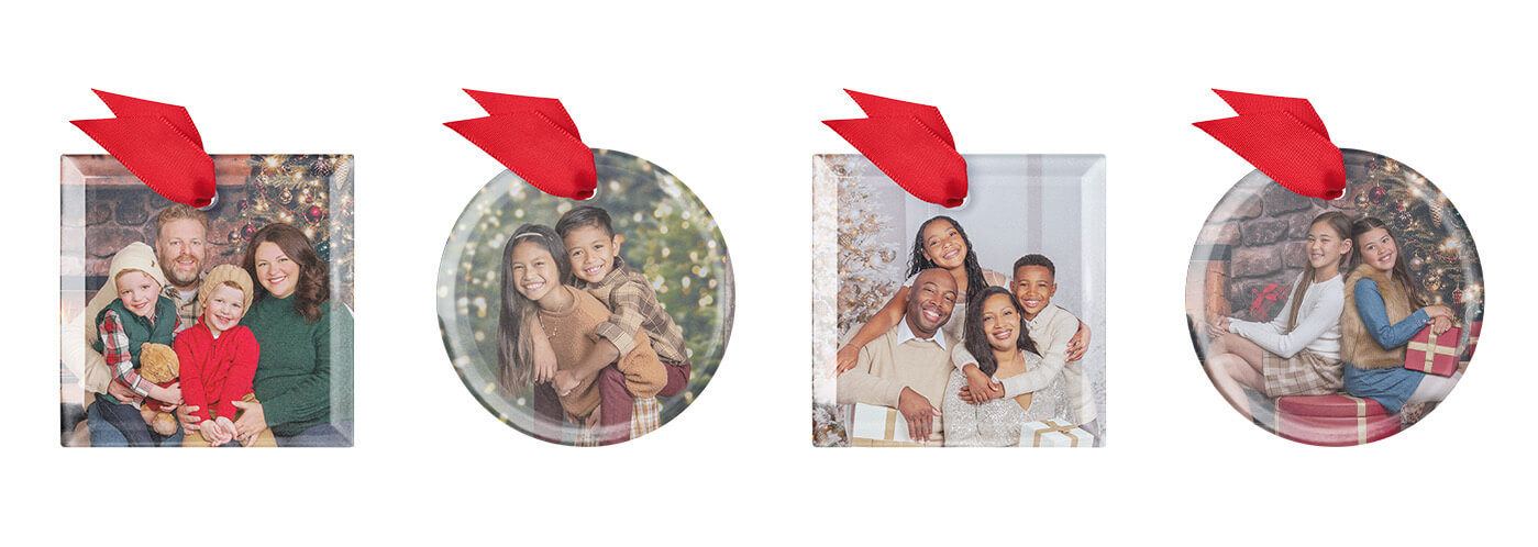 Glass ornaments for your home decor at JCPenney Portraits.