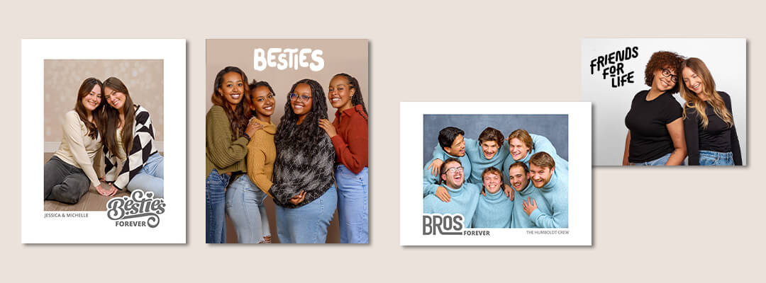 Photo enhancements and designs for best friend photos