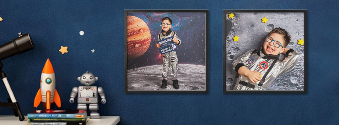 Custom photo products featuring space photos.
