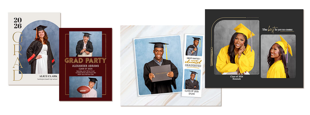 Graduation cards and invites designed by JCPenney Portraits by Lifetouch.