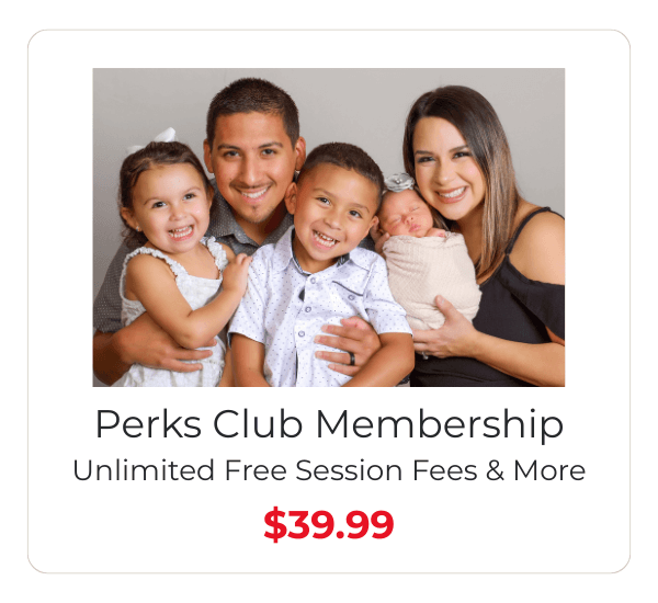 Perks Club pricing for family photography at JCPenney Portraits.