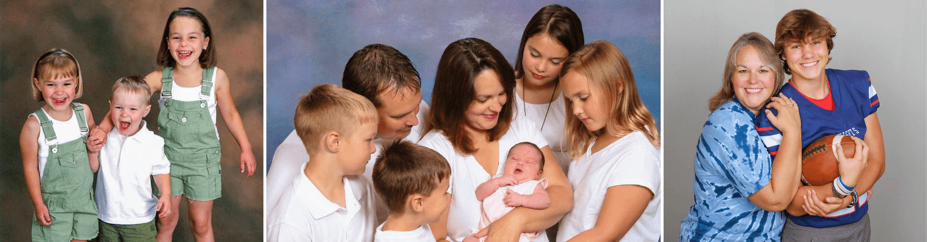 Family took professional pictures at JCPenney Portraits for over two decades.