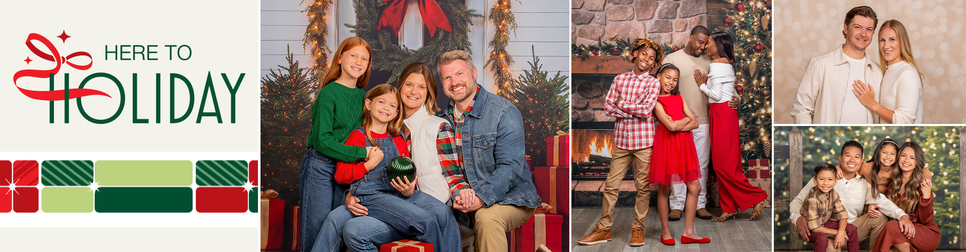 Christmas backgrounds for pictures & holiday photo backdrops at JCPenney Portraits.